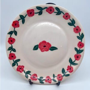 Roses – Platos artesanal de cerámica pintado a mano de la colección Flores