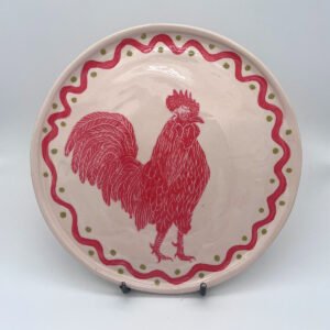 Gallo – Platos artesanal de cerámica pintado a mano de la colección Gallo