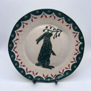 set de 6 platos Bunnies verdes