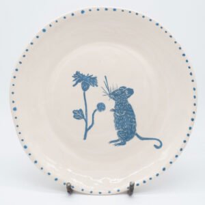 set de 6 platos Bunnies celestes