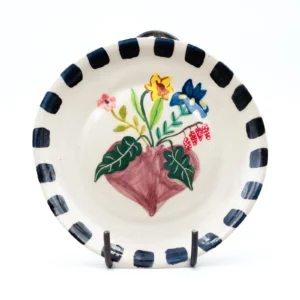 Plato de cerámica pintada a mano, personalizado